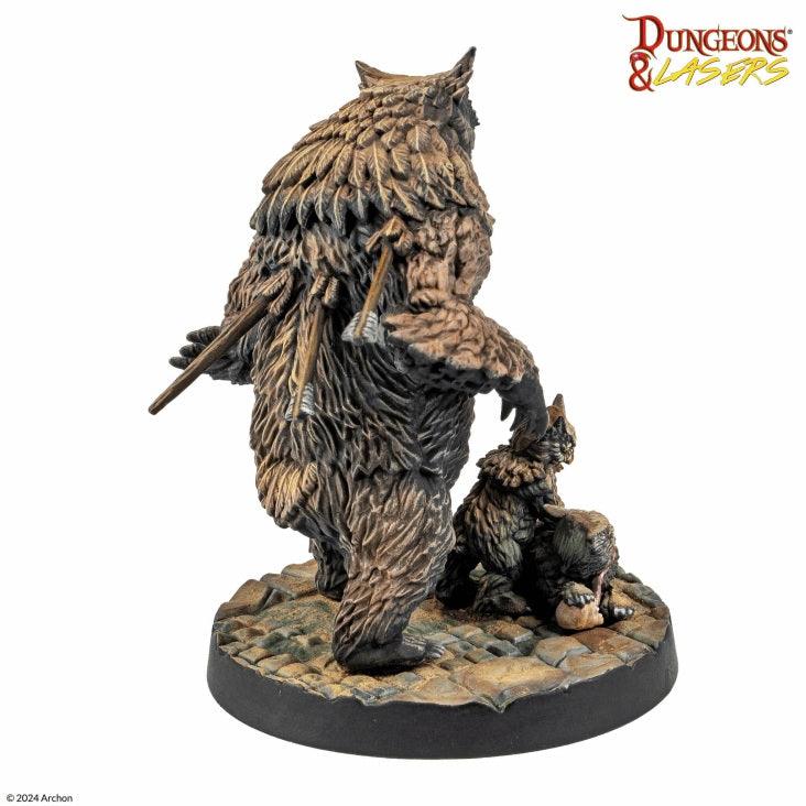 Dungeons & Lasers: Miniatures - Owlbear Family - Image 3
