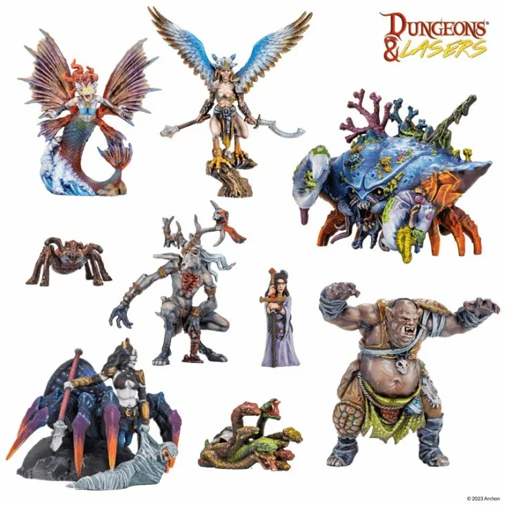 Dungeons & Lasers: Miniatures - Fantasy Miniatures Set - Image 3