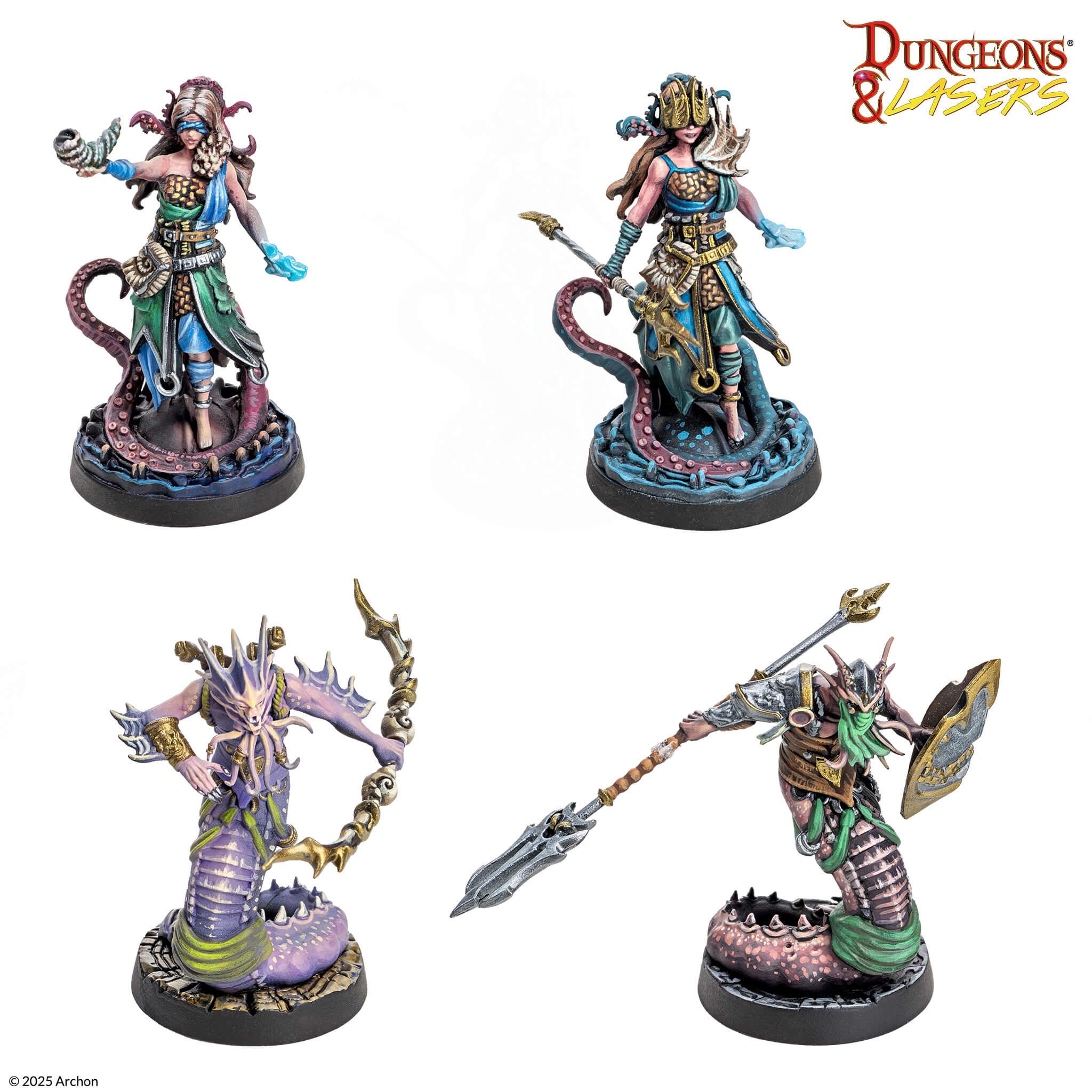 Dungeons & Lasers: Miniatures - Kingdom Of The Deep - Image 5
