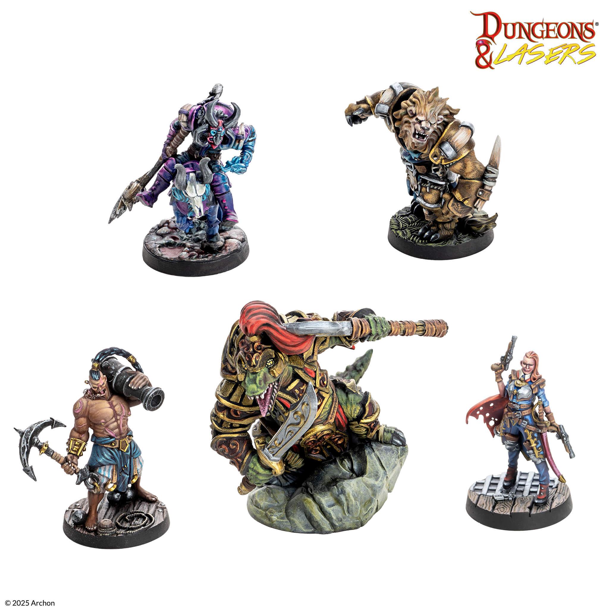 Dungeons & Lasers: Miniatures - Raiders And Beasts Of Scareguards Archipelago - Image 8