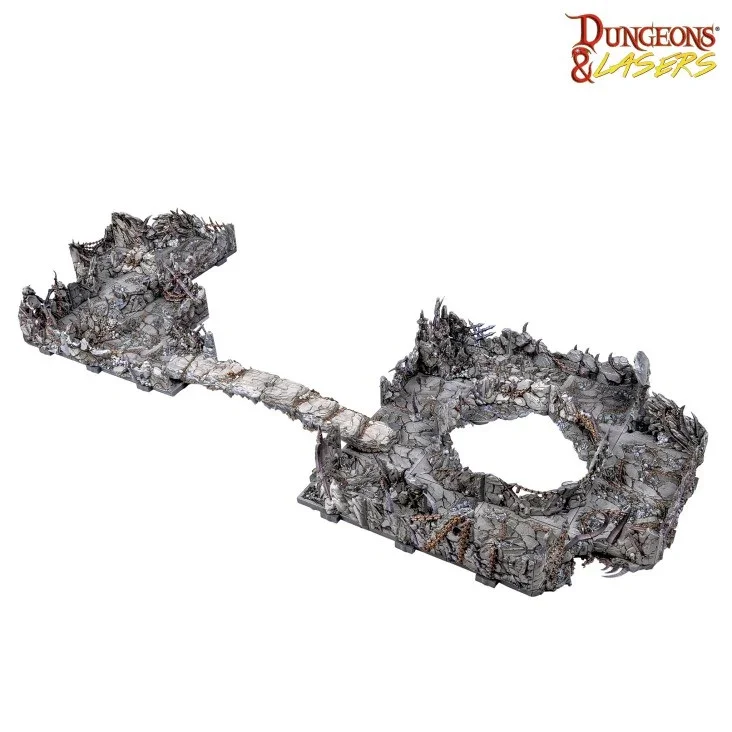 Dungeons & Lasers: Prismacast Pre-Painted Terrain - Demonic Caves Pre-Painted - Image 3