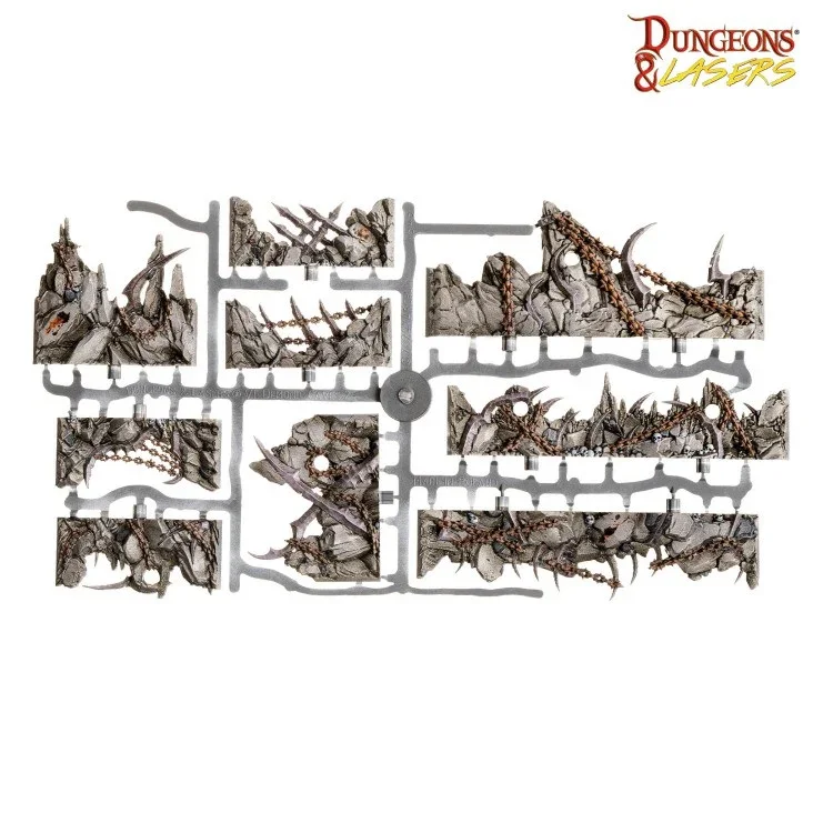 Dungeons & Lasers: Prismacast Pre-Painted Terrain - Demonic Caves Pre-Painted - Image 4
