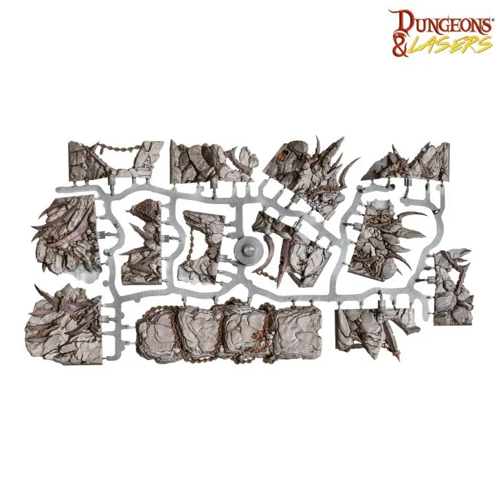 Dungeons & Lasers: Prismacast Pre-Painted Terrain - Demonic Caves Pre-Painted - Image 5