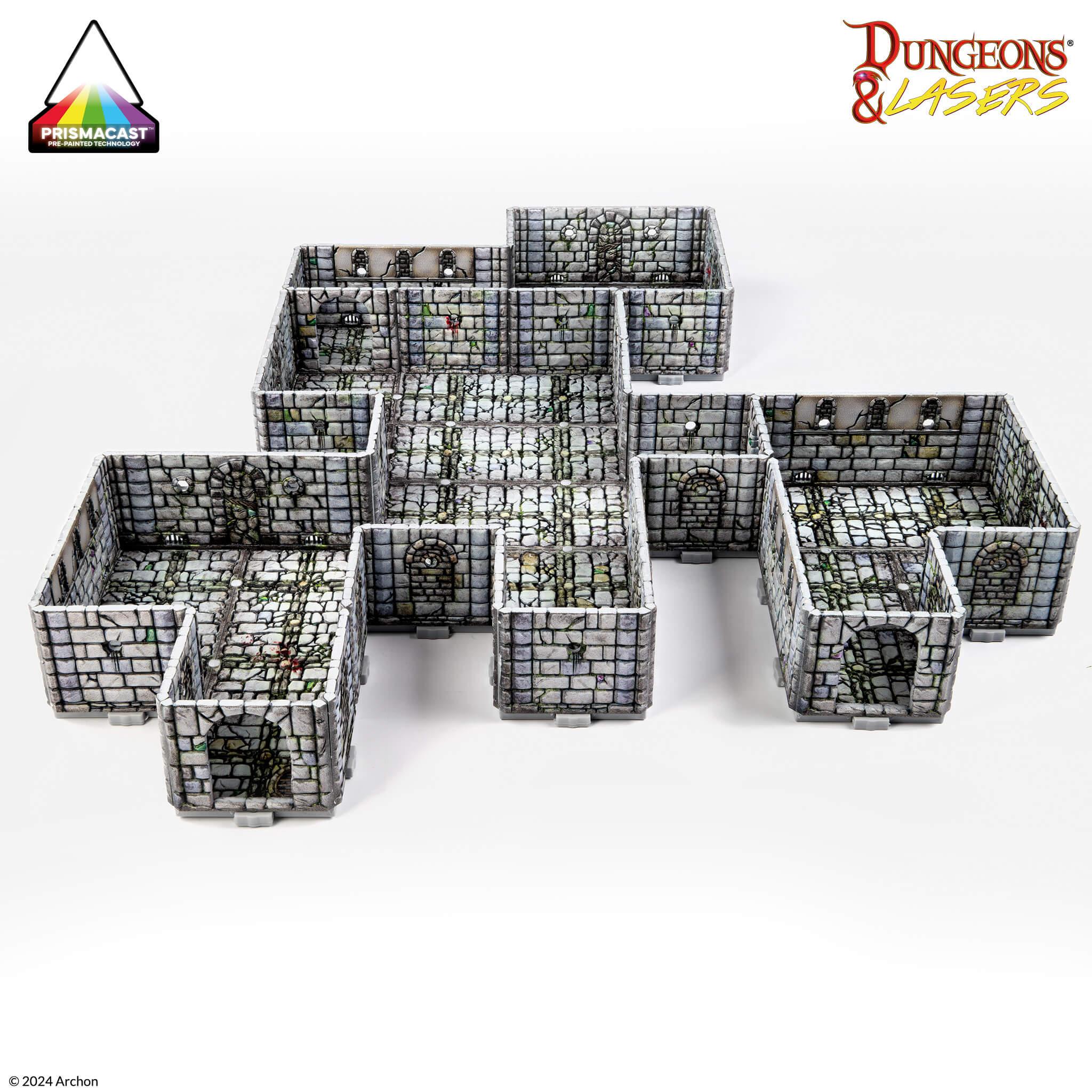 Dungeons & Lasers: PrismaCast Pre-Painted Terrain - Fantasy Dungeon: Pre-Painted - Image 3