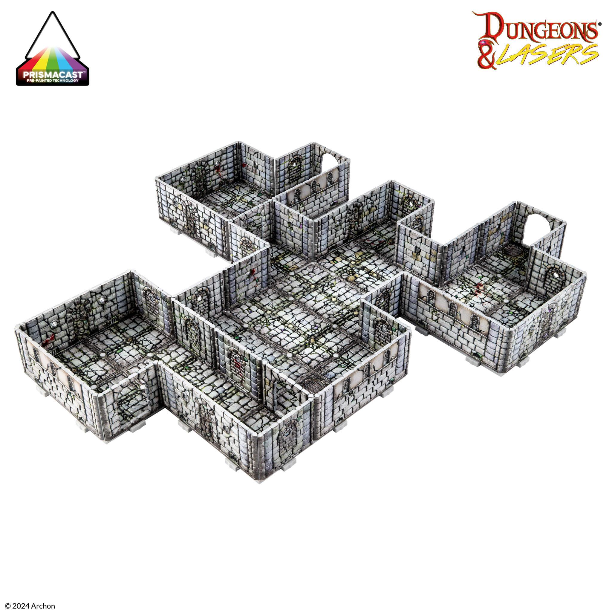 Dungeons & Lasers: PrismaCast Pre-Painted Terrain - Fantasy Dungeon: Pre-Painted - Image 4