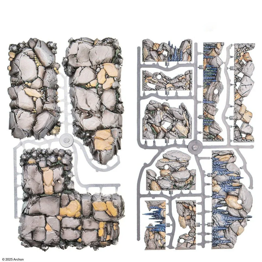 Dungeons & Lasers: PrismaCast Pre-Painted Terrain - Rocky Caves: Pre-Painted - Image 5