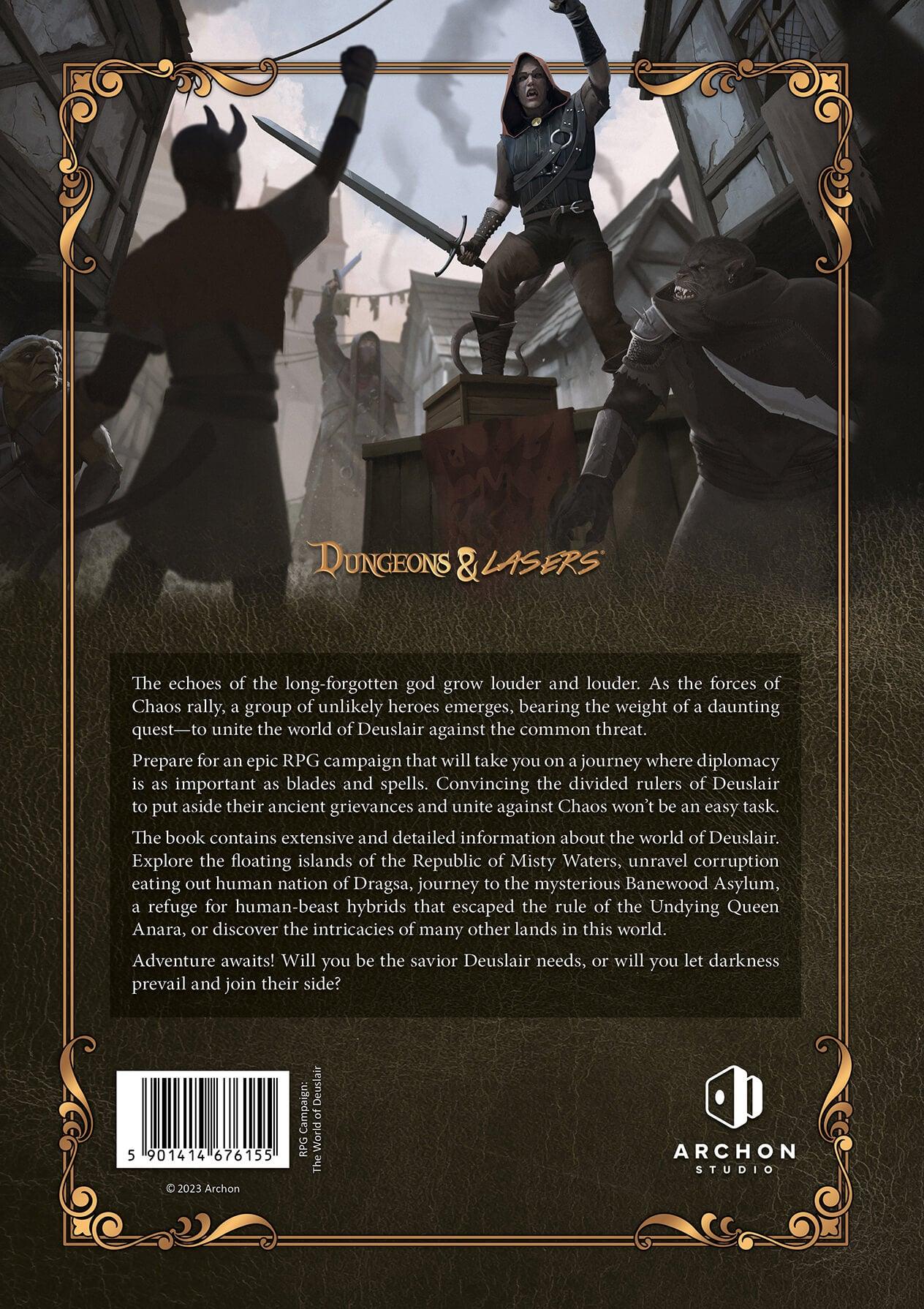 Dungeons & Lasers: The World Of Deuslair: Rpg Campaign (Hardcover) - Image 2
