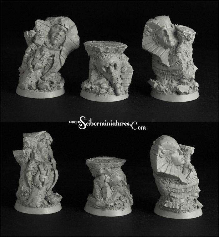 Egyptian Ruins 32mm round bases set2 (3)