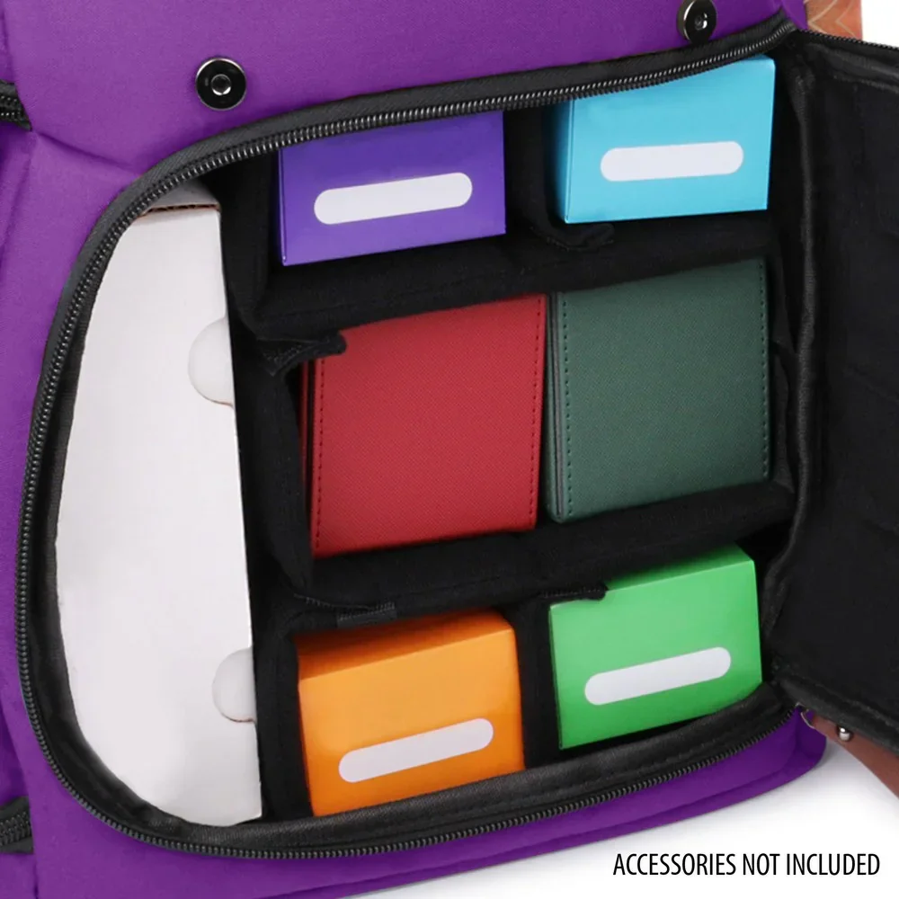 Enhance Designer Edition - Full Size Trading Card Storage Box Backpack - Purple - Image 5