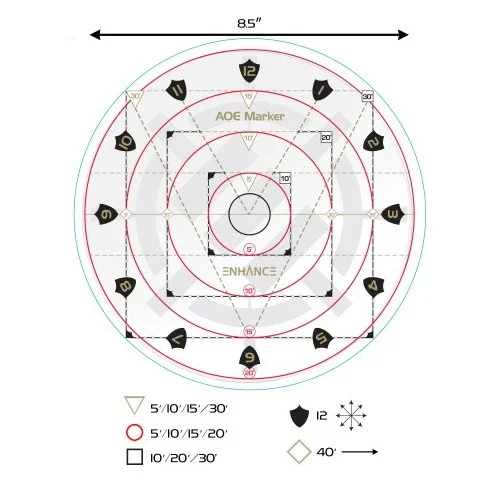 Enhance Tabletop - AOE Damage Marker - Clear - Image 2