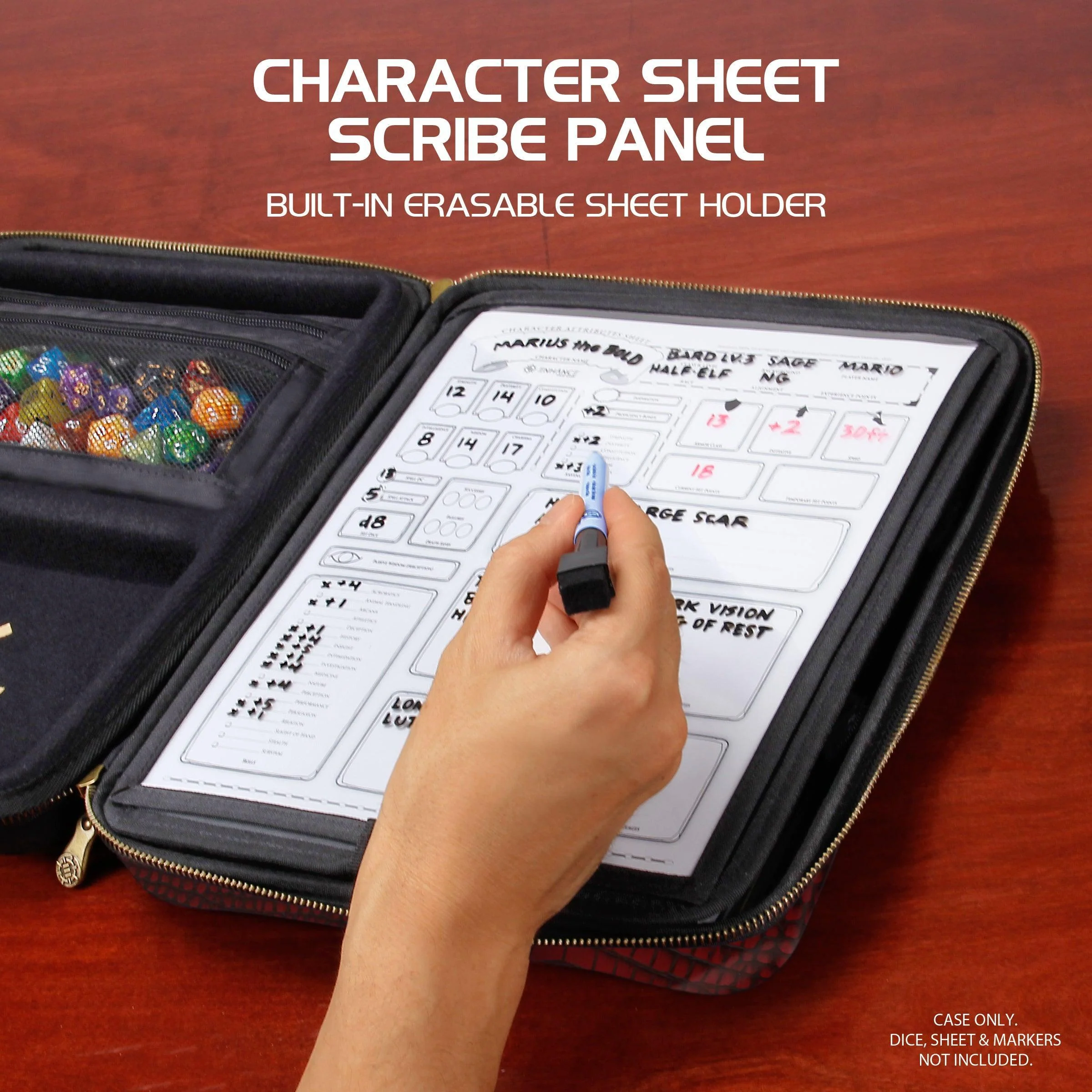 Enhance Tabletop Series - RPG Organizer Case - Gold - Image 4
