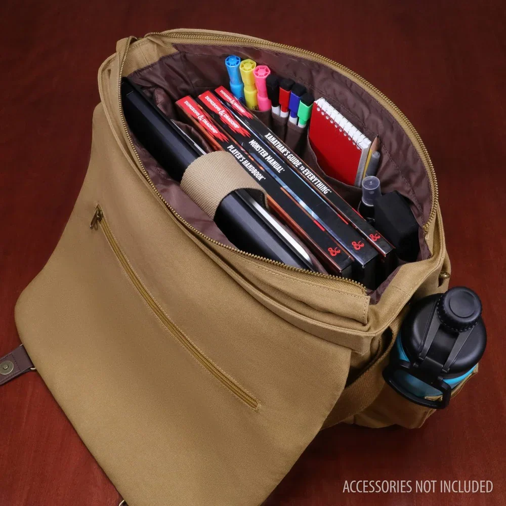 ENHANCE Venturer's Canvas Messenger Bag - Image 7