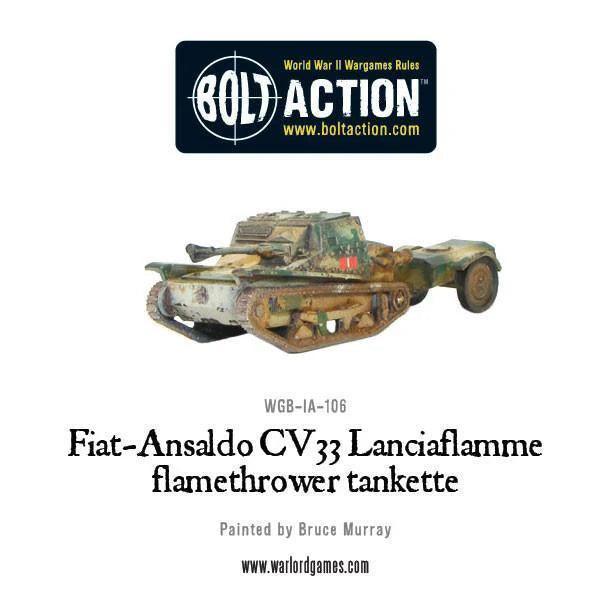 Fiat-Ansaldo CV33 Lanciaflamme Flamethrower Tankette