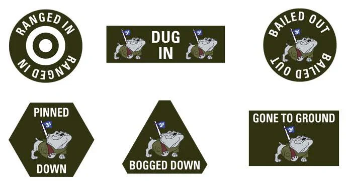 Flames of War: 3rd Infantry Division Token Set