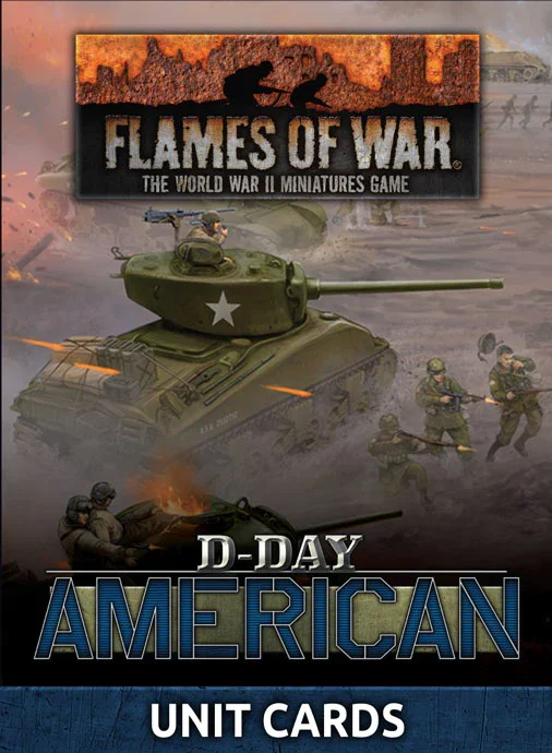Flames of War: Americans: "D-Day American" Unit Cards (x42 cards)
