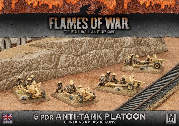 Flames of War: British: 6pdr Anti-tank Platoon (Plastic)