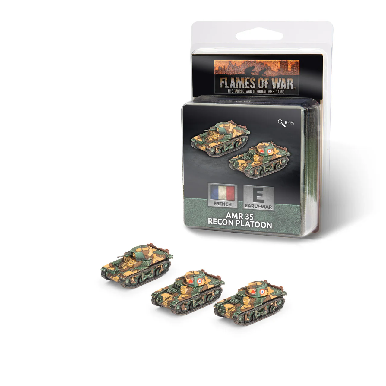 Flames of War: French: Renault AMR 35 Recon Platoon (x3)