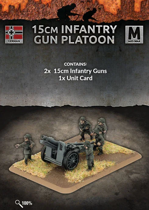 Flames of War: German: 15cm Infantry Gun Platoon (x2)