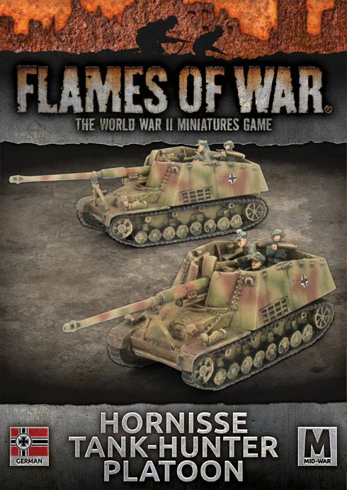 Flames of War: German: Hornisse Tank-Hunter Platoon (x2 tanks)