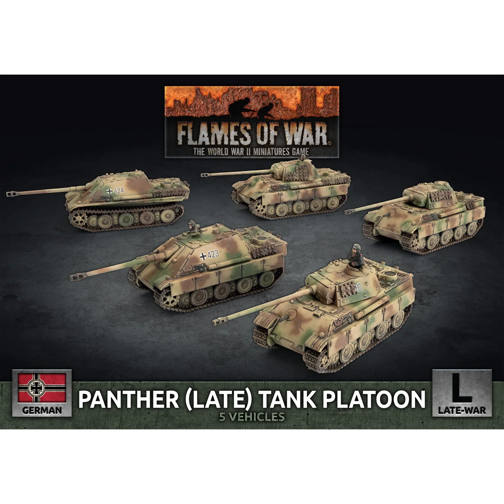 Flames of War: German: Panther (Late) Tank Platoon