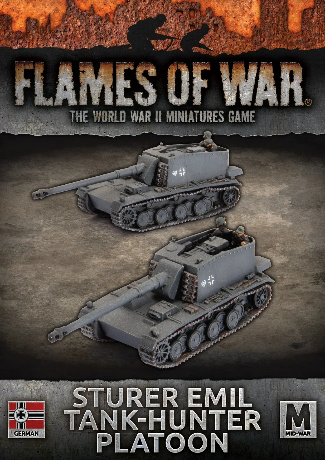 Flames of War: German: Sturer Emil Tank-Huner Platton (x2)