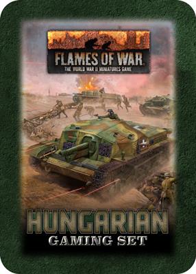 Flames of War: Hungarian Gaming Tin (x20 Tokens, x2 Objectives, x16 Dice)