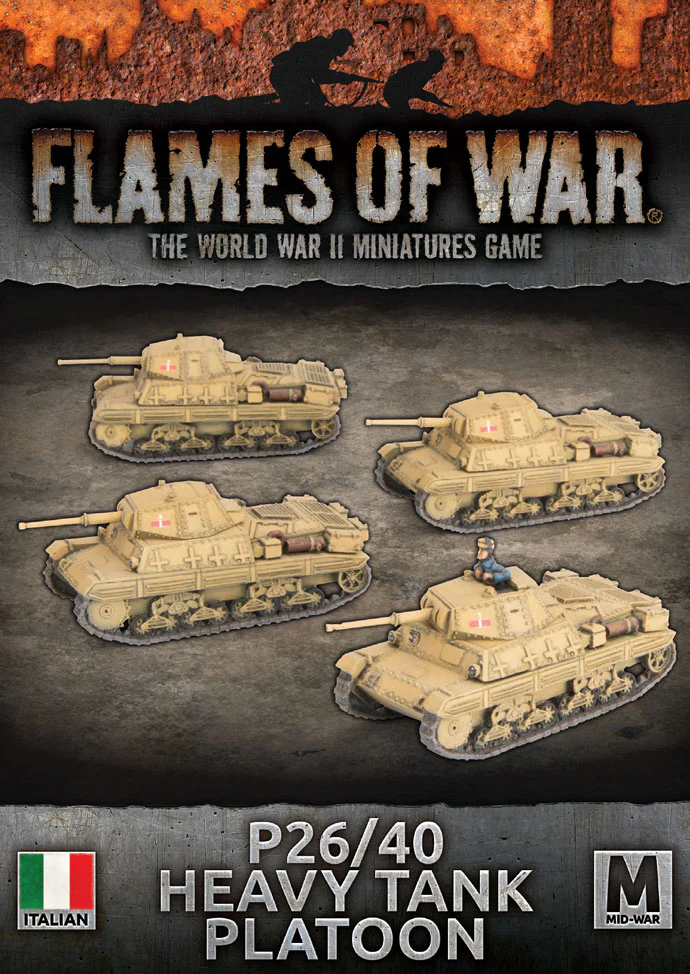 Flames of War: Italian: P40 Heavy Tank (x4)