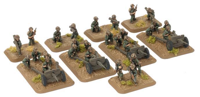 Flames of War: M3A1 37mm Anti-tank gun (x4)