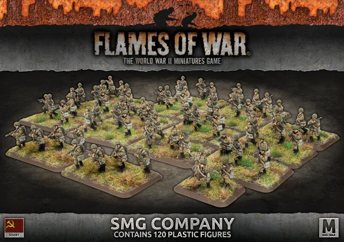 Flames of War: Soviets: SMG Company (120 figs Plastic)