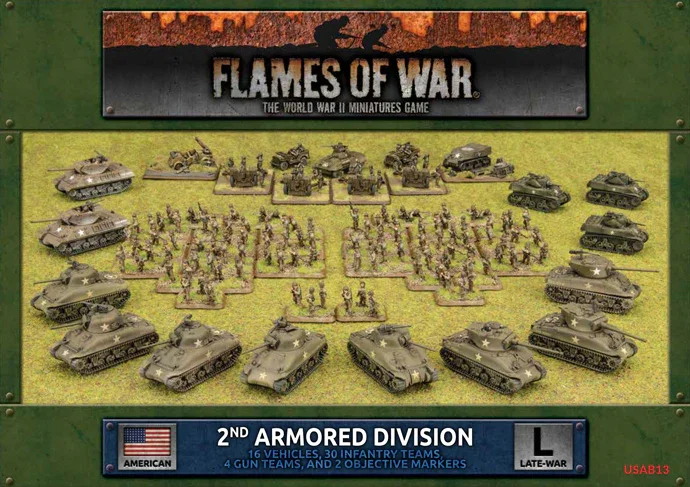 Flames of War: USA - 2nd Armourd Division - 80th Anniversary Army Deal (Ltd Ed)