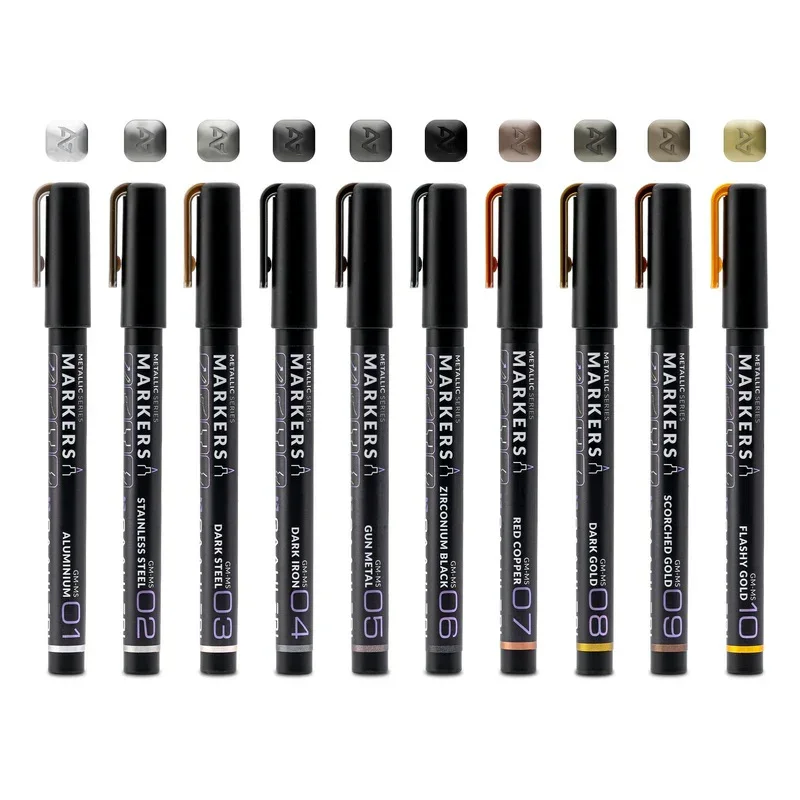 Gaahleri Water Based Acrylic Ink Metallic Series Markers - Image 2