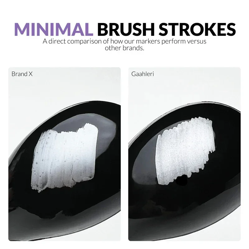 Gaahleri Water Based Acrylic Ink Metallic Series Markers - Image 5