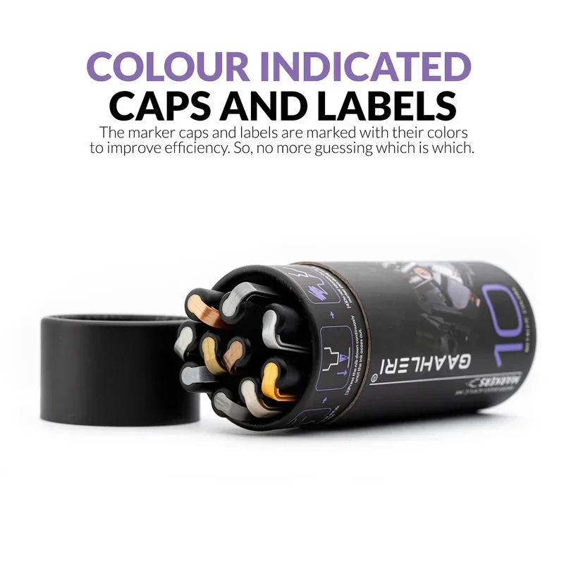 Gaahleri Water Based Acrylic Ink Metallic Series Markers - Image 8