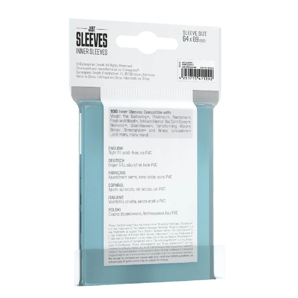 Gamegenic Just Sleeves Inner Sleeves - Image 2