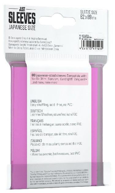 Gamegenic Just Sleeves Japanese Size Pink - Image 2