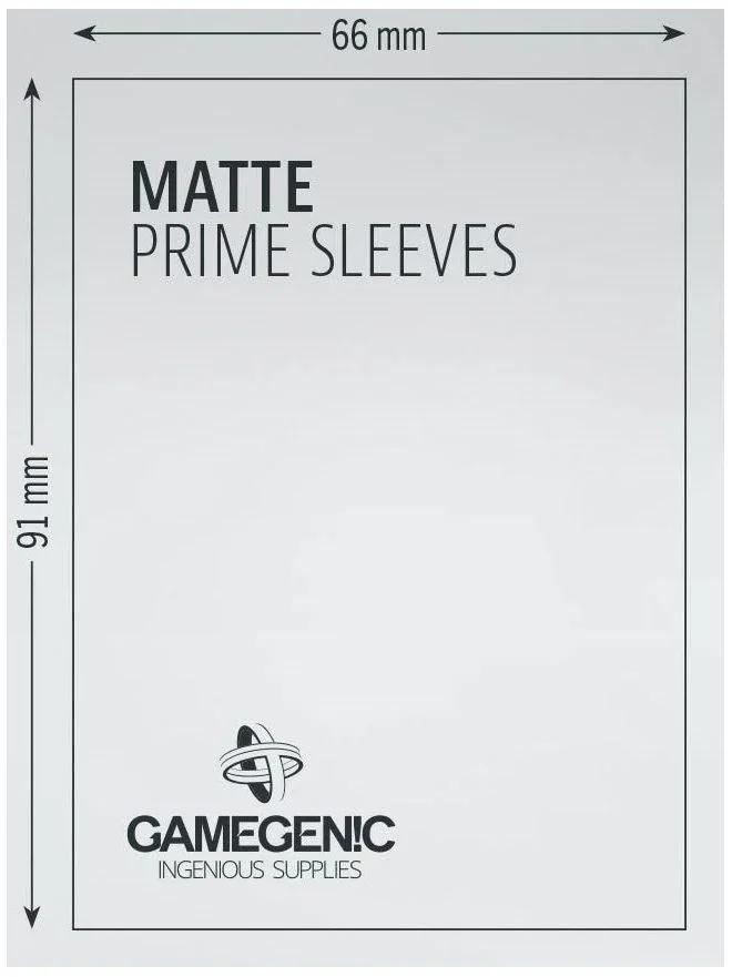 Gamegenic Matte Prime Card Sleeves Black (66mm x 91mm) (100 Sleeves Per Pack) - Image 3