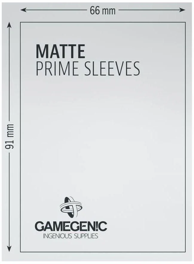 Gamegenic Matte Prime Card Sleeves Blue (66mm x 91mm) (100 Sleeves Per Pack) - Image 3
