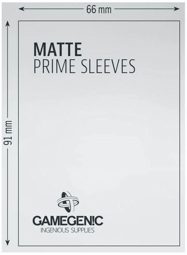 Gamegenic Matte Prime Card Sleeves Lime (66mm x 91mm) (100 Sleeves Per Pack) - Image 3