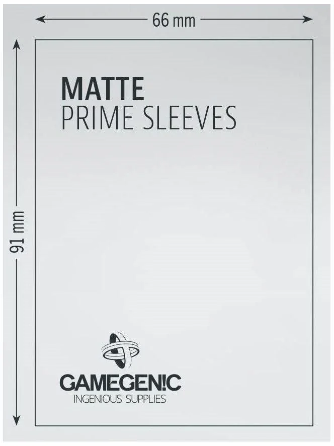 Gamegenic Matte Prime Card Sleeves Red (66mm x 91mm) (100 Sleeves Per Pack) - Image 3
