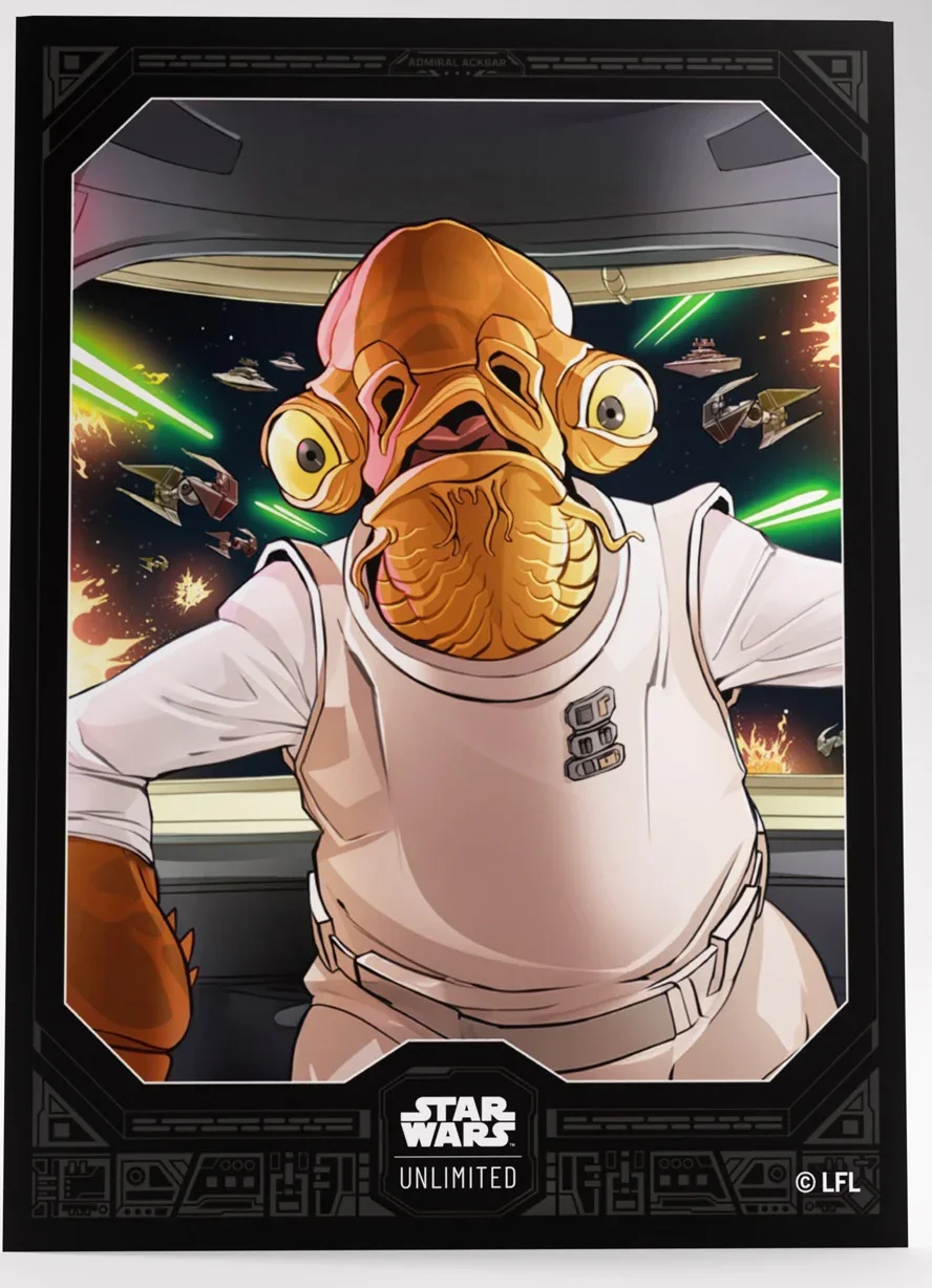 Gamegenic Star Wars Unlimited Art Sleeves - Admiral Ackbar - Image 2