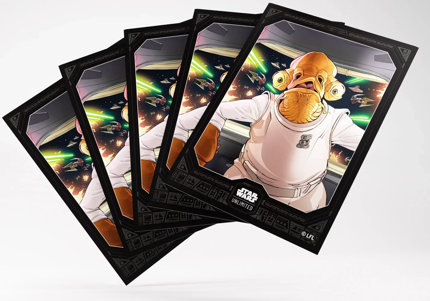 Gamegenic Star Wars Unlimited Art Sleeves - Admiral Ackbar - Image 3
