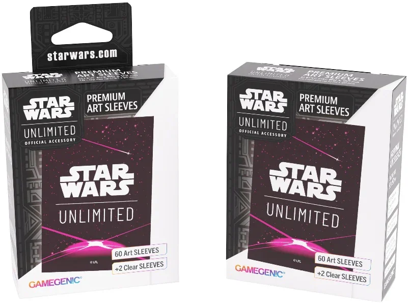 Gamegenic Star Wars Unlimited Art Sleeves - Card Back Magenta - Image 5