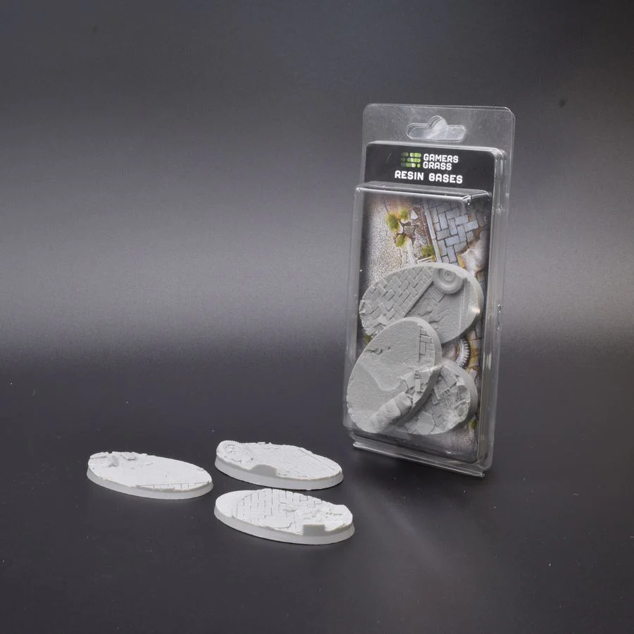 Gamers Grass: Bases: Urban Warfare Resin Bases (Oval 75mm (x3))