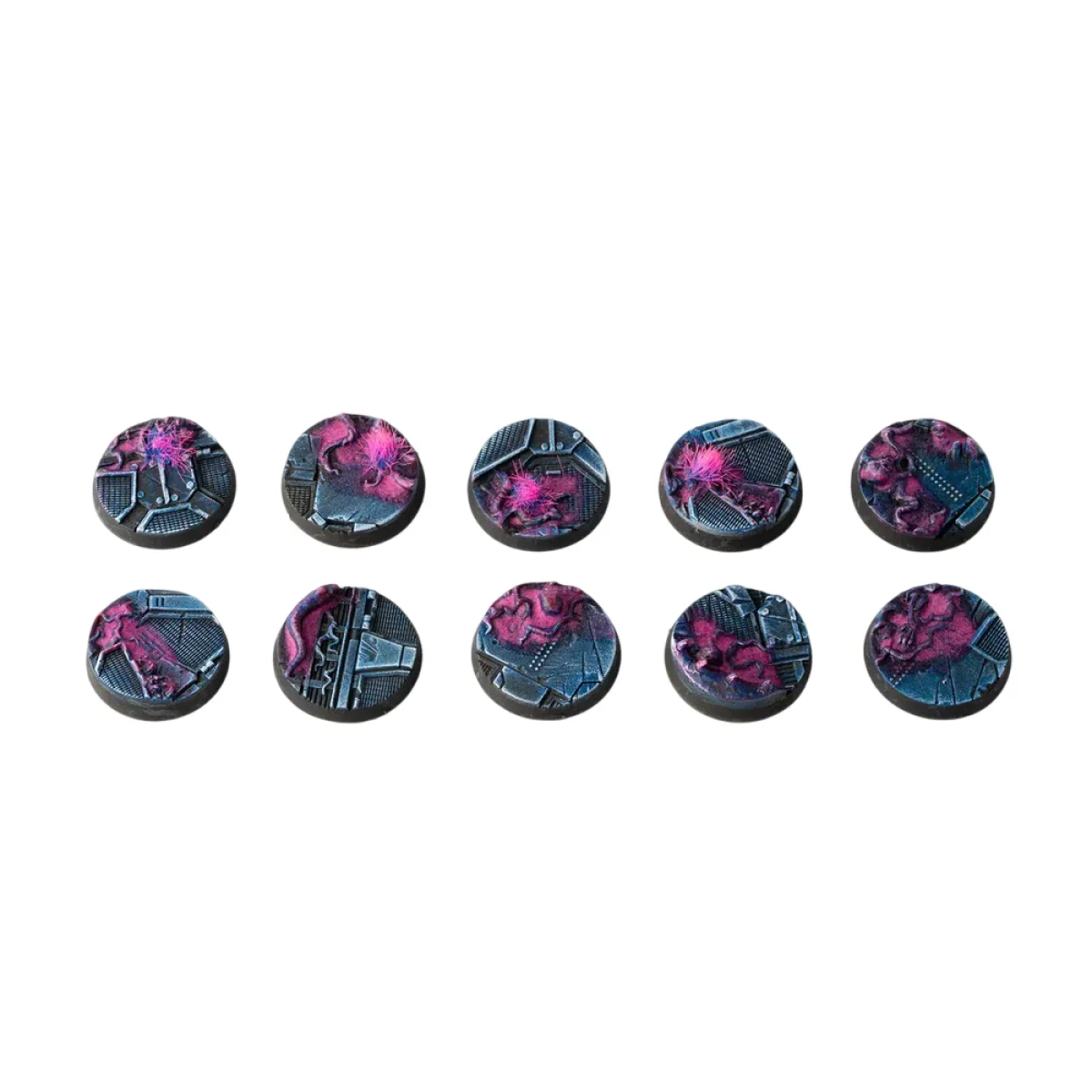 Gamers Grass - Battle Ready Bases - Alien Infestation - Round 25mm (x10) - Image 2