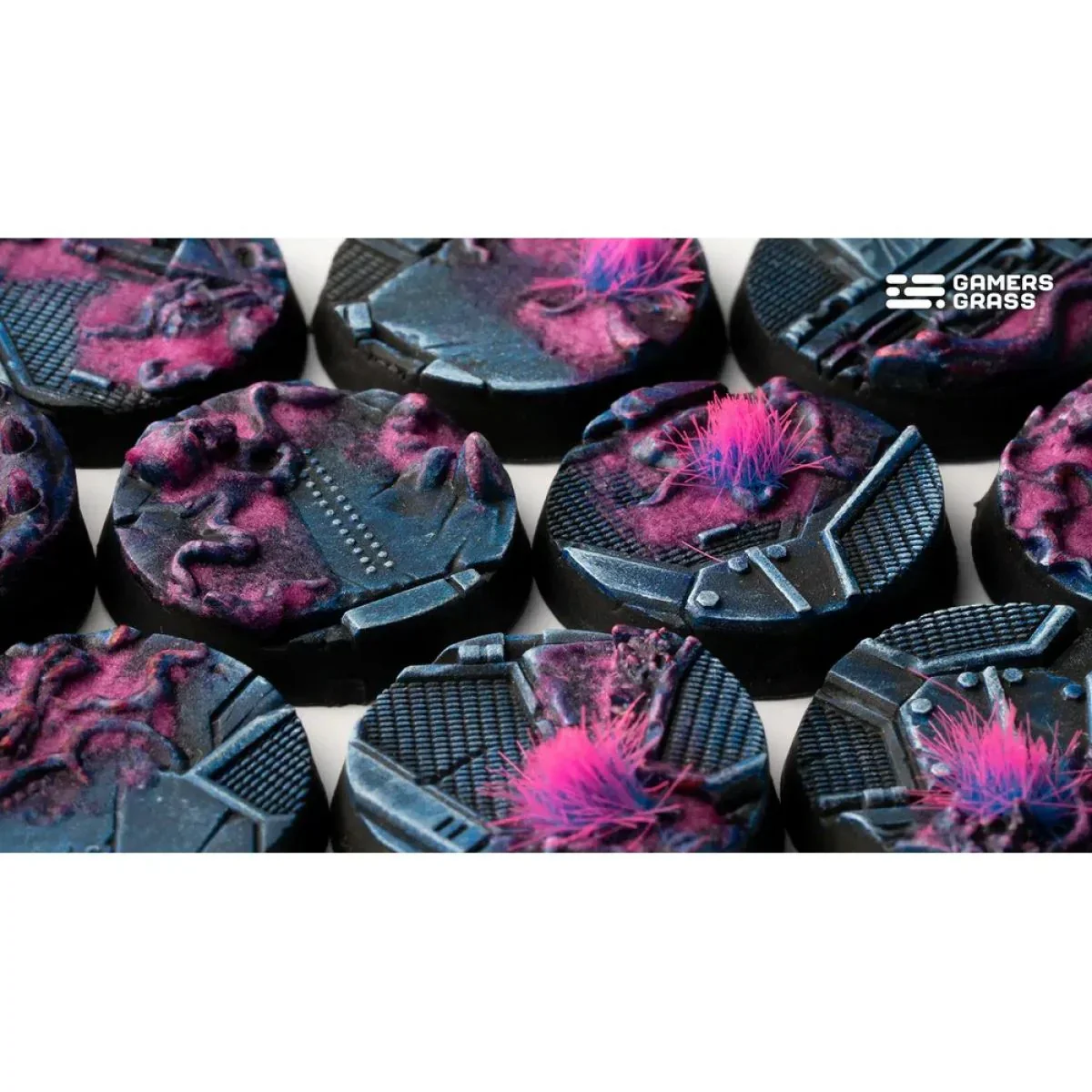 Gamers Grass - Battle Ready Bases - Alien Infestation - Round 25mm (x10) - Image 4