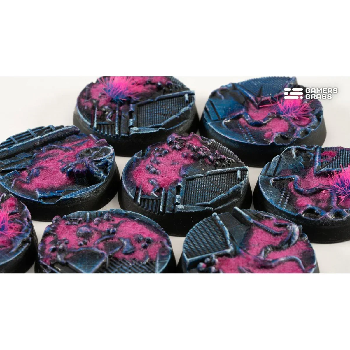 Gamers Grass - Battle Ready Bases - Alien Infestation - Round 28mm (x8) - Image 4