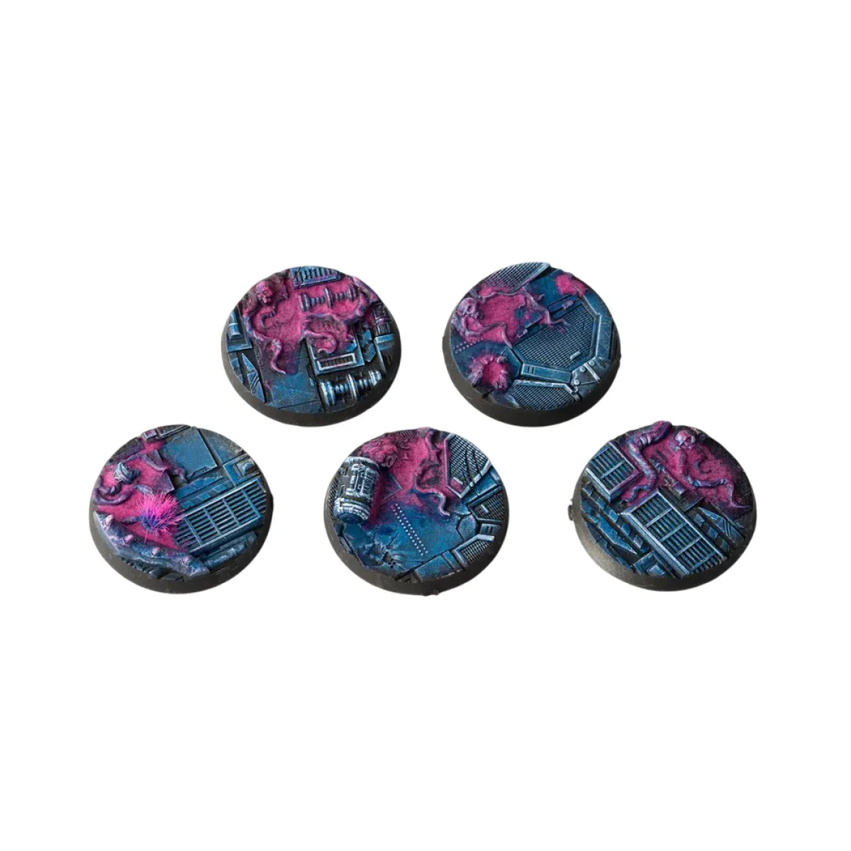 Gamers Grass - Battle Ready Bases - Alien Infestation - Round 40mm (x5) - Image 2
