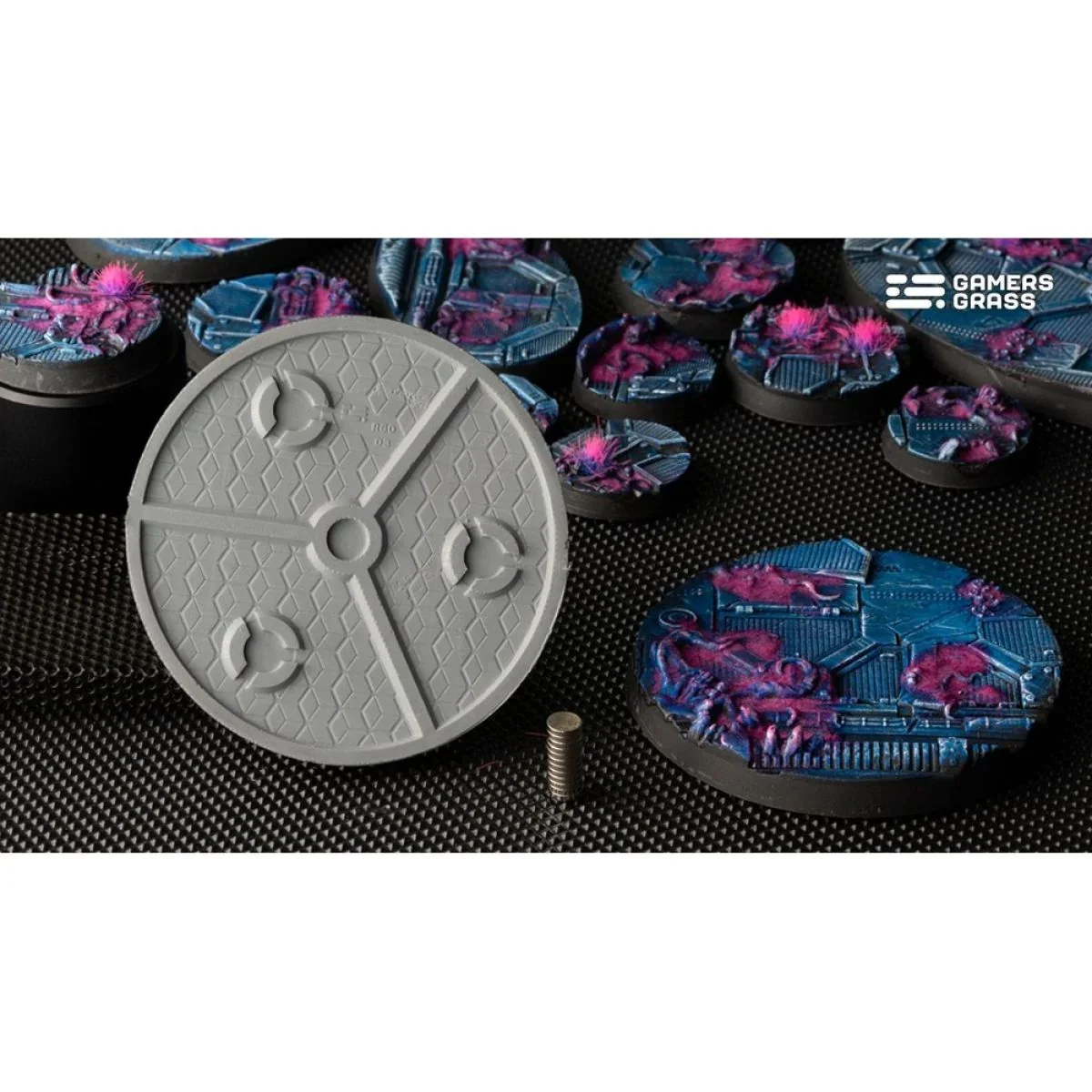 Gamers Grass - Battle Ready Bases - Alien Infestation - Round 60mm (x2) - Image 3
