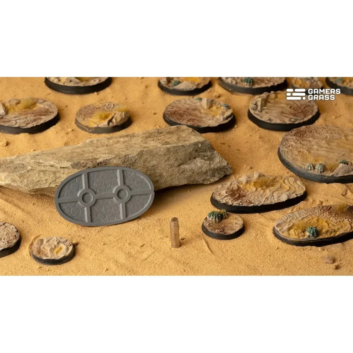 Gamers Grass - Battle Ready Bases - Deserts of Maahl - Oval 60mm (x4) - Image 3
