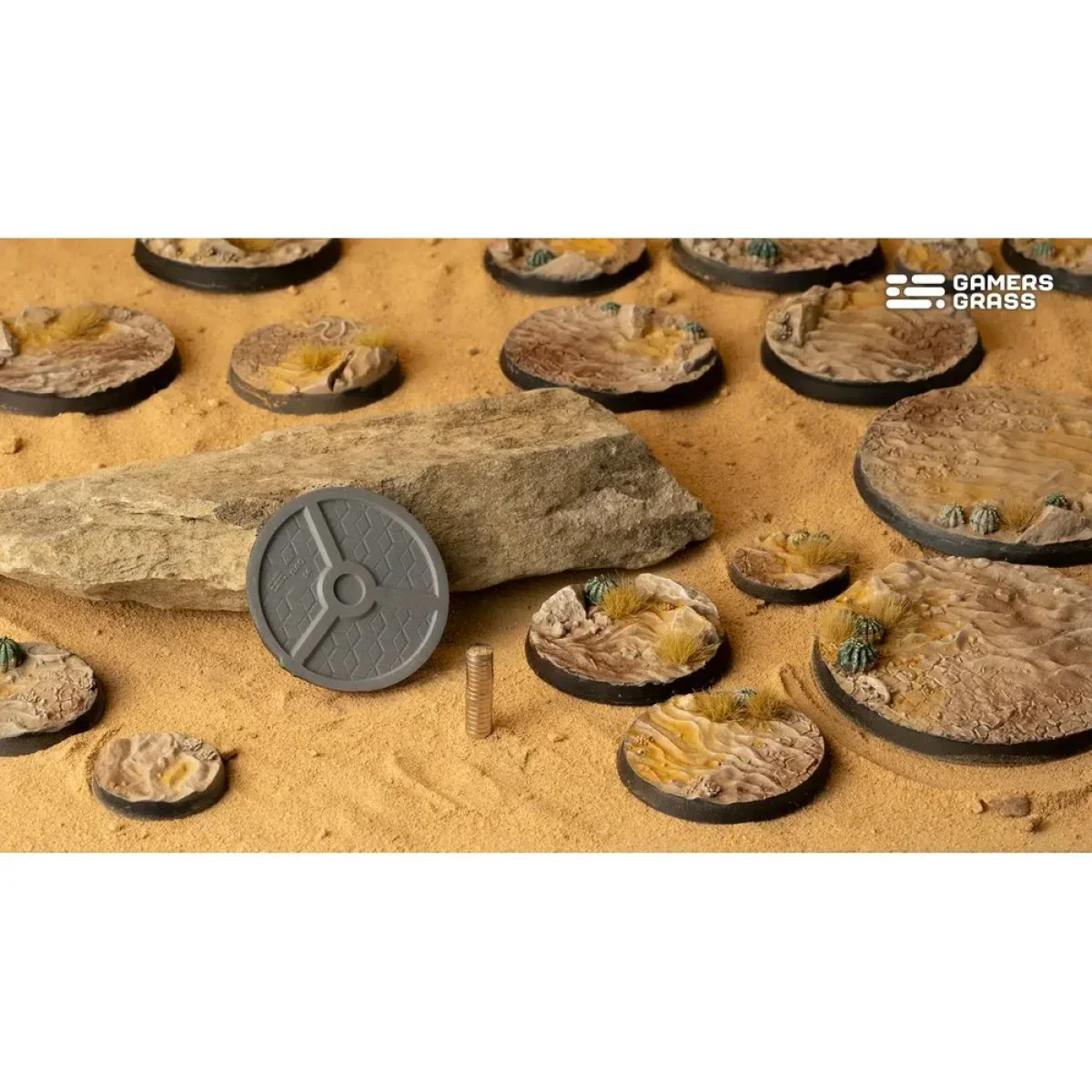 Gamers Grass - Battle Ready Bases - Deserts of Maahl - Round 32mm (x8) - Image 3